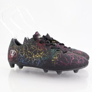 Vizari Junior Soccer Cleats Girls Boys Zodiac Rainbow Size 3.5 Black